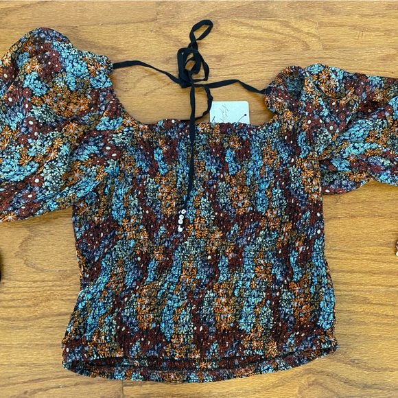 🆕 FREE PEOPLE Back on Top Crop Top Dark Combo - Picture 5 of 8